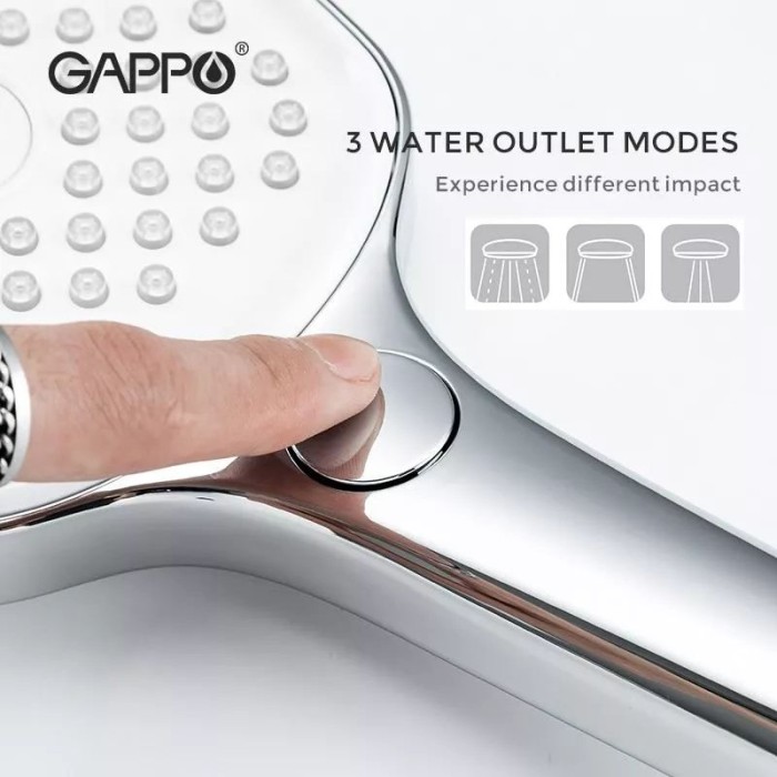 Ручний душ GAPPO G003, 3-режим, чорний Ручний душ GAPPO G003, 3-режим, чорний