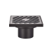 Душовий трап Koer FD10-100x100-180-Black (пряме відведення) (Чорний) (KR3414)