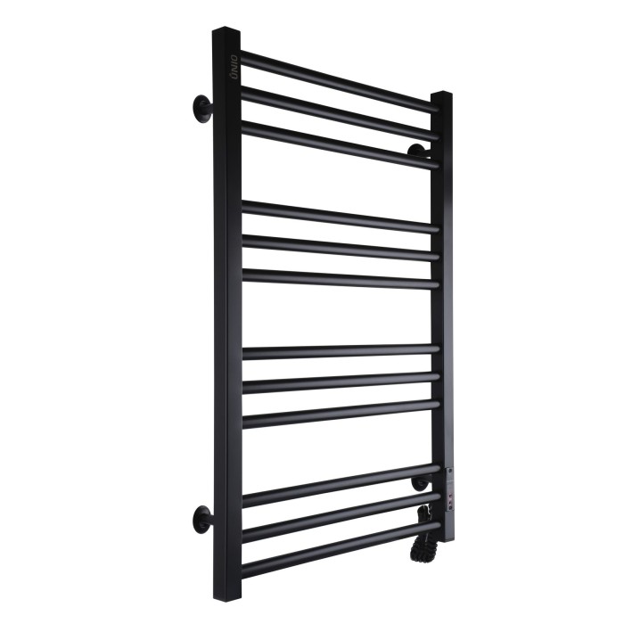 Рушникосушарка UNIO MS EU 800-500-12 BLK Модена електро чорна Рушникосушарка UNIO MS EU 800-500-12 BLK Модена електро чорна