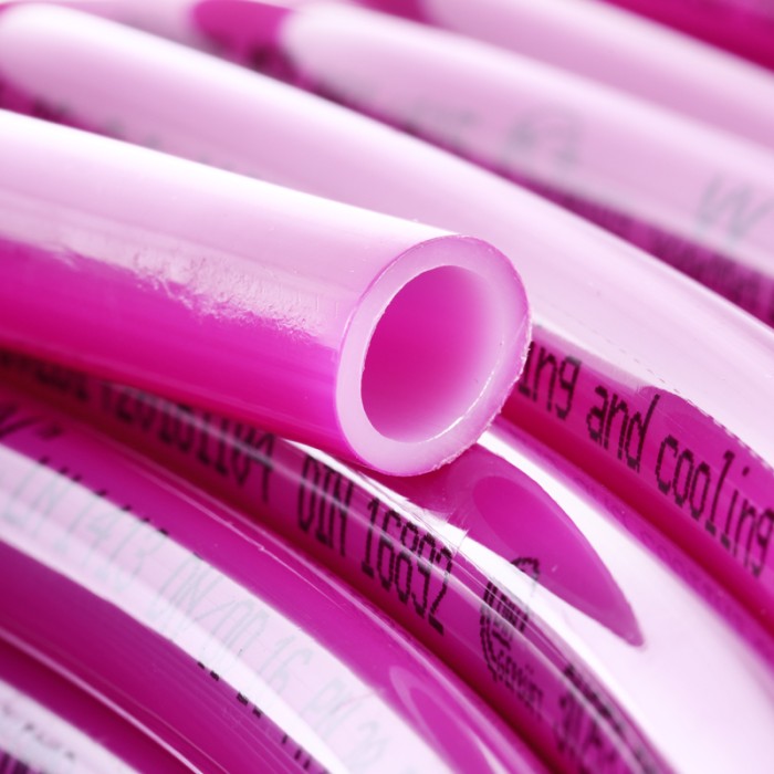 Труба для теплої підлоги з кисневим бар'єром Koer PEX-B EVOH 16*2,0 (pink) (240 м) (KR2828) Труба для теплої підлоги з кисневим бар'єром Koer PEX-B EVOH 16*2,0 (pink) (240 м) (KR2828)
