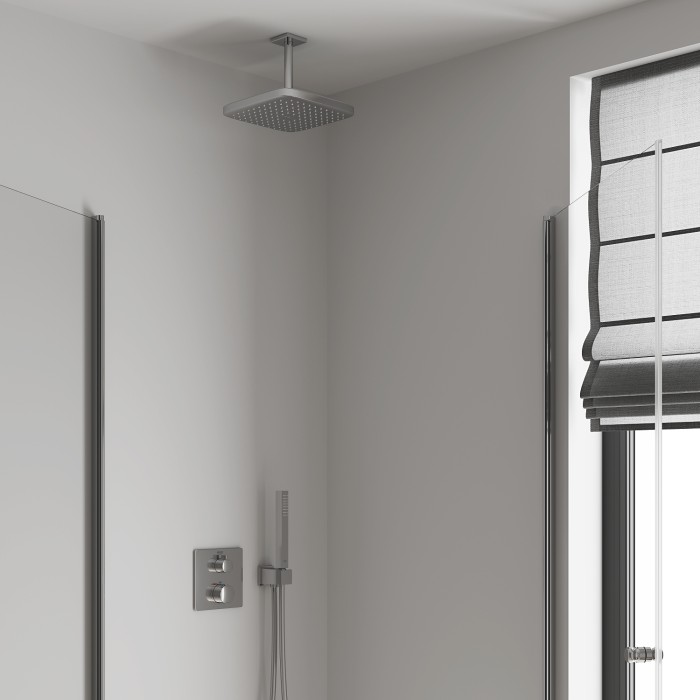 Верхній душ з стельовим кронштейном Grohe Tempesta Cube (26688000) Верхній душ з стельовим кронштейном Grohe Tempesta Cube (26688000)