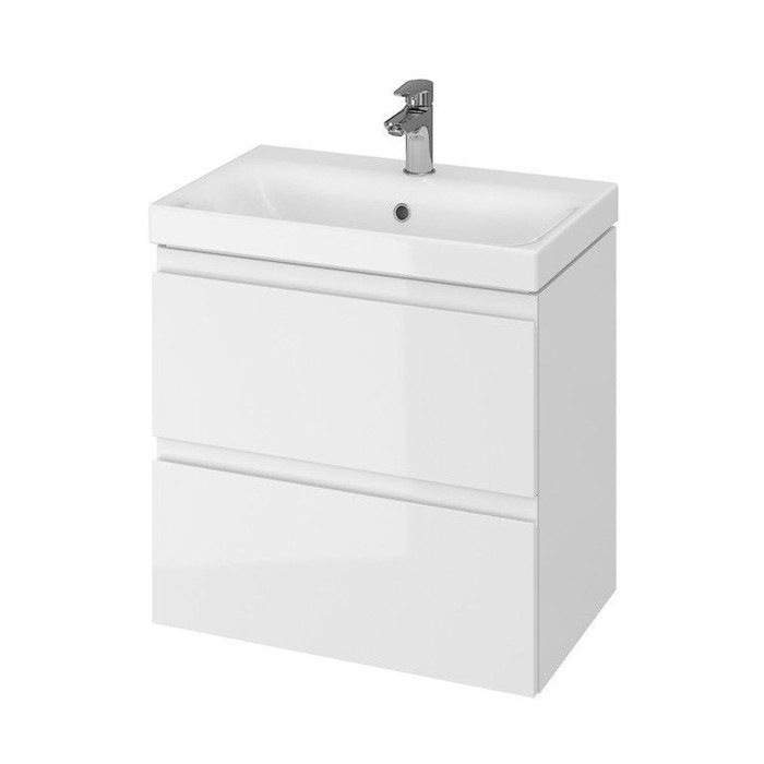 CET B04 MODUO SLIM шафка з умивальником MODUO SLIM 60 біла CET B04 MODUO SLIM шафка з умивальником MODUO SLIM 60 біла