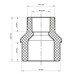 Муфта редукційна Koer K0056.PRO - 25x20 ЗВ (KP0066)