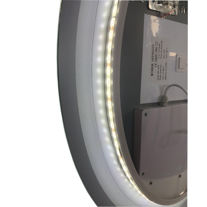 Дзеркало Zerix Fusion MV01-50x70 з LED Touch, Anti-fog, димером, регулятором яскравості (ZX6067) Дзеркало Zerix Fusion MV01-50x70 з LED Touch, Anti-fog, димером, регулятором яскравості (ZX6067)