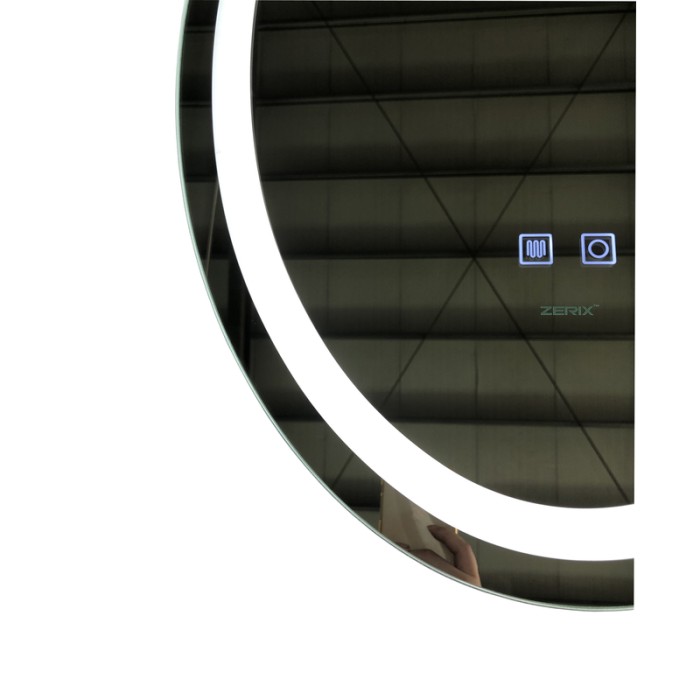 Дзеркало Zerix Fusion MV01-50x70 з LED Touch, Anti-fog, димером, регулятором яскравості (ZX6067) Дзеркало Zerix Fusion MV01-50x70 з LED Touch, Anti-fog, димером, регулятором яскравості (ZX6067)