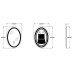 Дзеркало Zerix Fusion MV01-50x70 з LED Touch, Anti-fog, димером, регулятором яскравості (ZX6067)