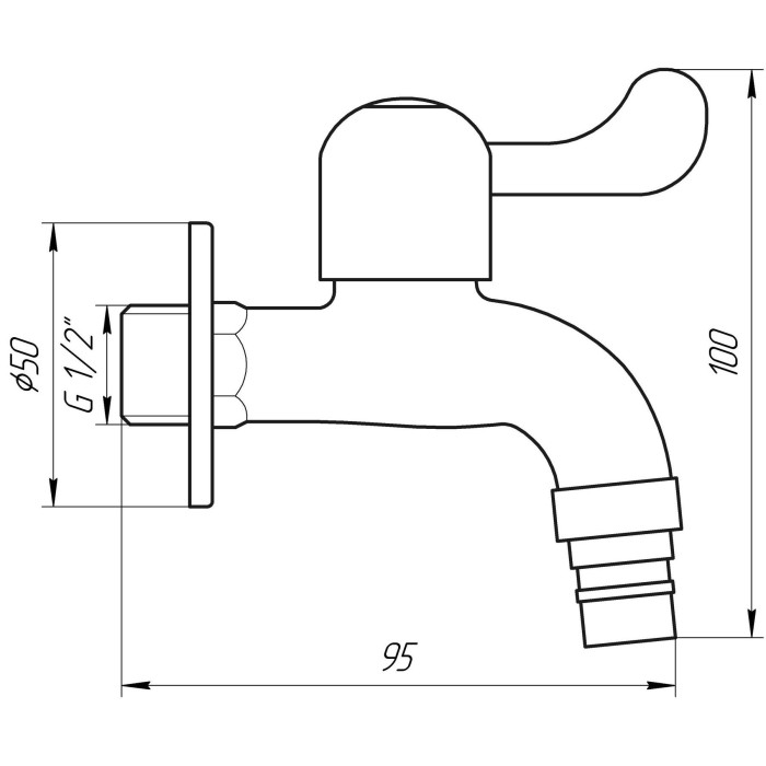 Кран кульовий для поливу Q PROFESSIONAL 1/2″ NV-QP3003 SUS304 нержавійка Кран кульовий для поливу Q PROFESSIONAL 1/2″ NV-QP3003 SUS304 нержавійка