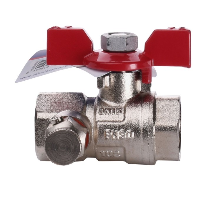 Кран кульовий повнопрохідний ARCO VA30 1/2″ 152203 (752203) з краном Маевського Кран кульовий повнопрохідний ARCO VA30 1/2″ 152203 (752203) з краном Маевського