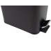 Відро для сміття з плавним закриттям прямокутне Zerix Sansa-TC0105 Black 5 л колір чорний (ZX5894)