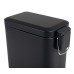 Відро для сміття з плавним закриттям прямокутне Zerix Sansa-TC0105 Black 5 л колір чорний (ZX5894)