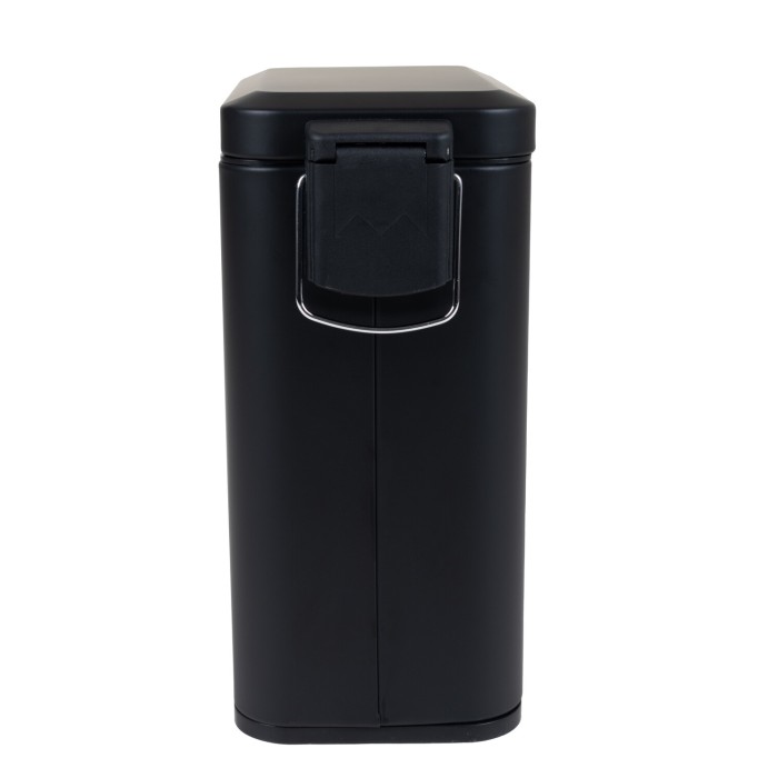 Відро для сміття з плавним закриттям прямокутне Zerix Sansa-TC0105 Black 5 л колір чорний (ZX5894) Відро для сміття з плавним закриттям прямокутне Zerix Sansa-TC0105 Black 5 л колір чорний (ZX5894)