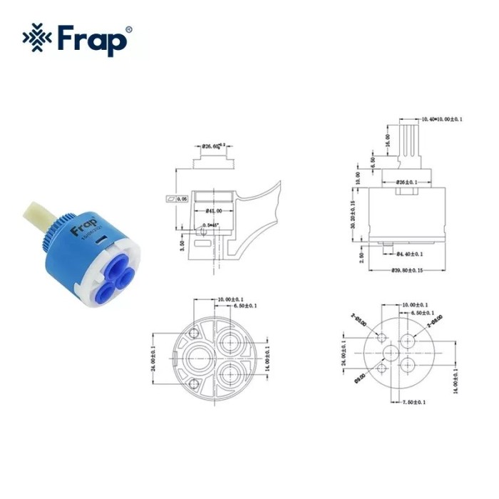 Картридж Frap F50-3 пластиковий шток, 40 мм Картридж Frap F50-3 пластиковий шток, 40 мм