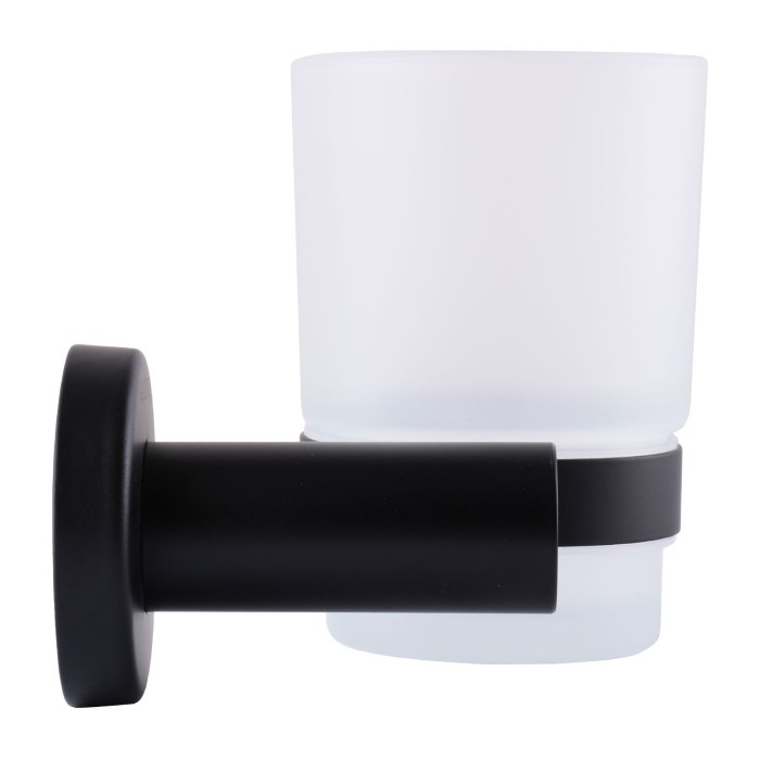 Стакан одинарний Globus Lux BS8409 чорний матовий SUS304 Стакан одинарний Globus Lux BS8409 чорний матовий SUS304