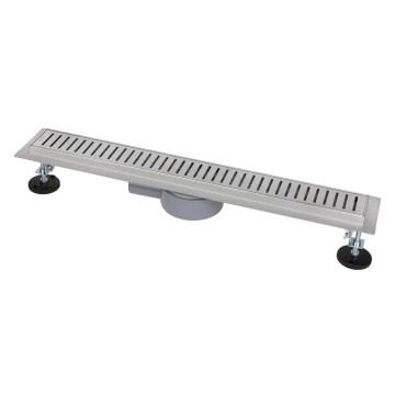 IT03-FT10/ 900 ITAL Душовий трап 900 мм поворот.360, комбін.затвор, Brushed nickel (блістер) {5/1}