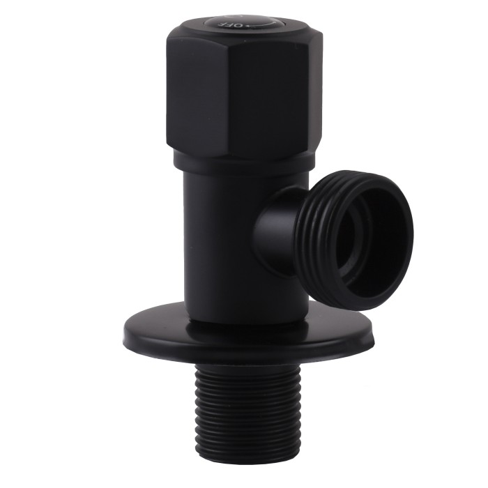 Кран кульовий кутовий Professional 1/2″X3/4″ NV-QP888 BLACK Кран кульовий кутовий Professional 1/2″X3/4″ NV-QP888 BLACK