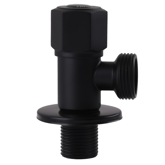 Кран кульовий кутовий Professional 1/2″X3/4″ NV-QP888 BLACK Кран кульовий кутовий Professional 1/2″X3/4″ NV-QP888 BLACK