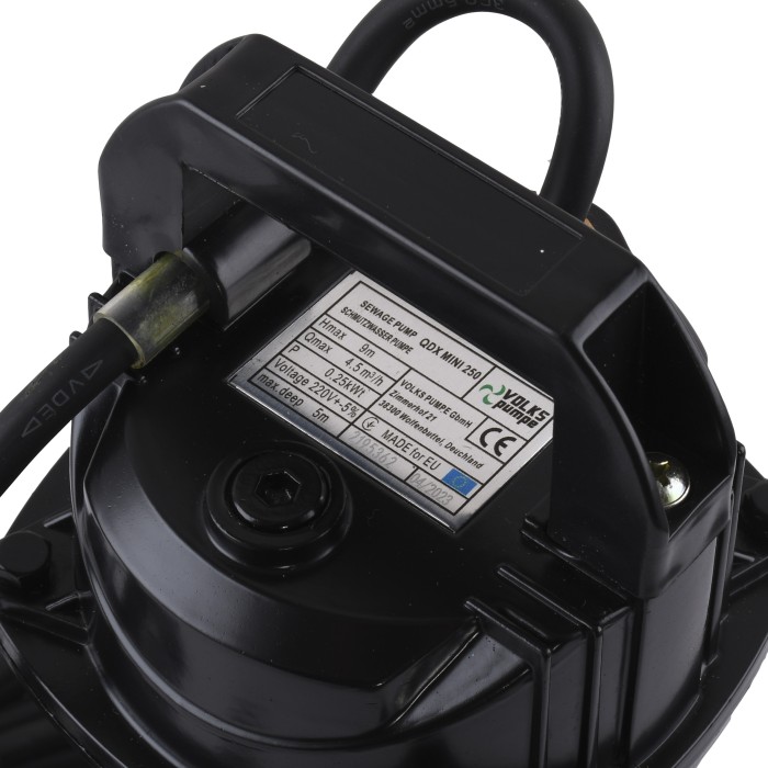 Насос дренажний VOLKS pumpe QDX mini 0,25кВт Насос дренажний VOLKS pumpe QDX mini 0,25кВт