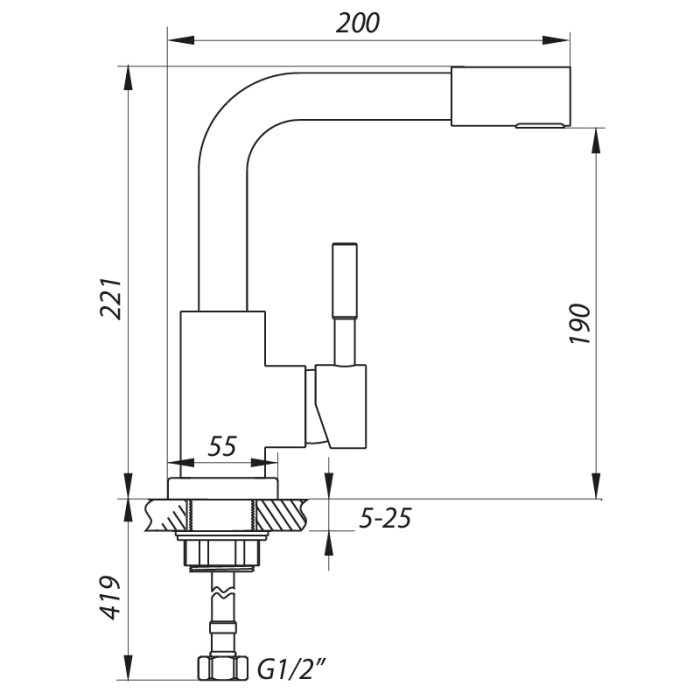Змішувач для умивальника Zerix LR1098-4 (LL1194) Змішувач для умивальника Zerix LR1098-4 (LL1194)