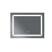 Дзеркало Mixxus LIGHT MR01-90x70 з Led Touch, Anti-fog, димером, регулятором яскравості, годинником (MI5999)