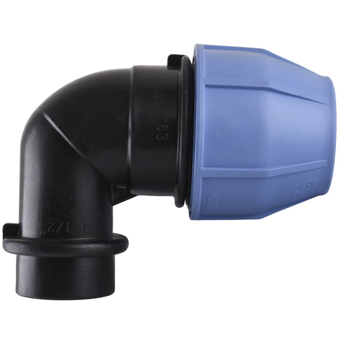 Коліно ПНД Vsplast 63*1 1/2 '' ВР 4002 Коліно ПНД Vsplast 63*1 1/2 '' ВР 4002