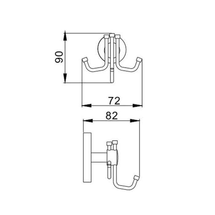 Гачок потрійний HAIBA HB1705-3 (HB0464) Гачок потрійний HAIBA HB1705-3 (HB0464)