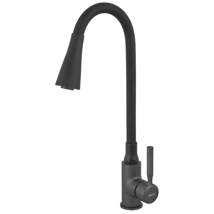 Змішувач для кухні Zerix Atrium-011-T Graphite Refl.Black (Колір графіт+силік.вилив чорний) (ZX6106) Змішувач для кухні Zerix Atrium-011-T Graphite Refl.Black (Колір графіт+силік.вилив чорний) (ZX6106)