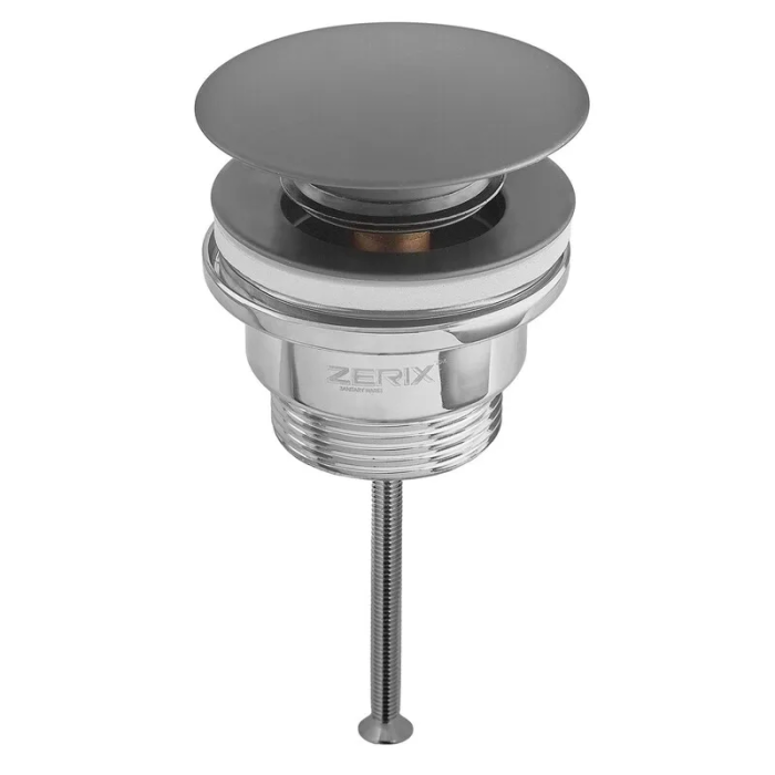 Донний клапан для раковини Zerix BV-03 BLACK 1 1/4'' універсальний (з/без перел) СLICK-СLACK (Колір чорний) (ZX6020) Донний клапан для раковини Zerix BV-03 BLACK 1 1/4'' універсальний (з/без перел) СLICK-СLACK (Колір чорний) (ZX6020)