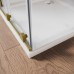 Двері у нішу Walk-In розсувні Koer SR SD07-120x200-R-TR-12 прозоре скло Easy Clean 8мм Матове золото (KR5774)