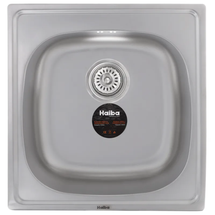 Мийка кухонна HAIBA 50x47 (satin) (HB0543) Мийка кухонна HAIBA 50x47 (satin) (HB0543)
