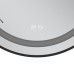 Дзеркало Mixxus Premium ELLIPSE MV05-80x70-Reverse BLACK з Led Touch, Anti-fog, димером (3-6,5kK) (MP6646)