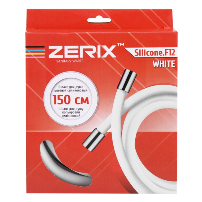 Шланг силіконовий Zerix F12 White (150 см) (ZX2997) Шланг силіконовий Zerix F12 White (150 см) (ZX2997)