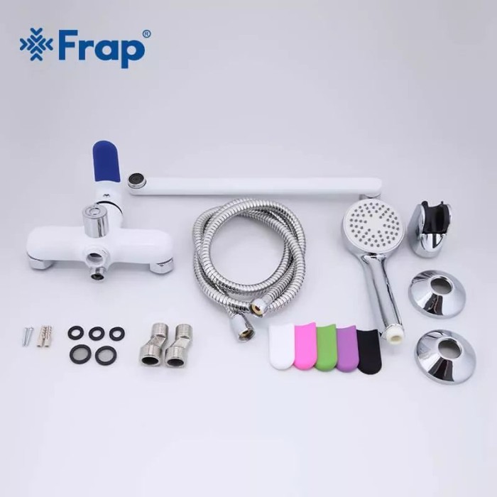 Змішувач для ванни Frap F2234, білий/хром Змішувач для ванни Frap F2234, білий/хром