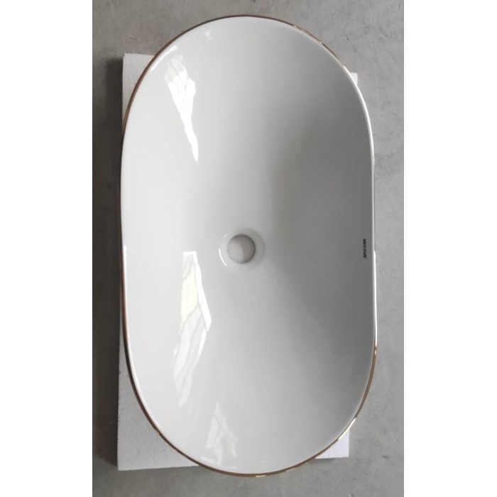 Раковина накладна MIXXUS PREMIUM WAVE-0105 EDGE GOLD 620х360х160mm (MP6557) Раковина накладна MIXXUS PREMIUM WAVE-0105 EDGE GOLD 620х360х160mm (MP6557)