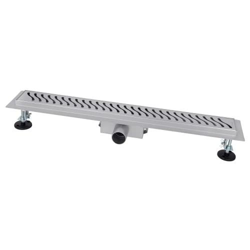 IT02-FT09/800 ITAL Душовий трап 800 мм, комбінований гідрозатвор Brushed nickel (блістер) {5/1}