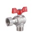 Кран кульовий з накидною гайкою Thermo Alliance Forte 3/4" ВЗ для води кутовий SF224W20
