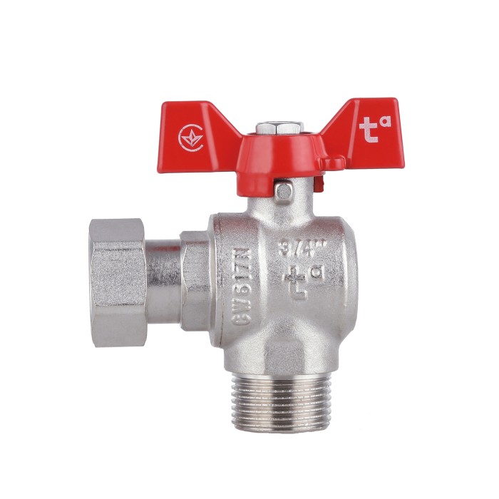 Кран кульовий з накидною гайкою Thermo Alliance Forte 3/4" ВЗ для води кутовий SF224W20 Кран кульовий з накидною гайкою Thermo Alliance Forte 3/4" ВЗ для води кутовий SF224W20