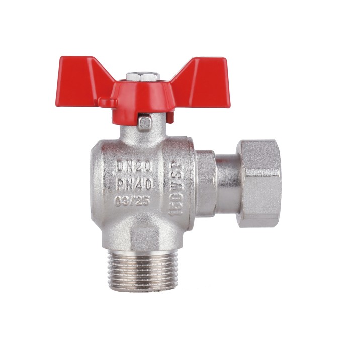 Кран кульовий з накидною гайкою Thermo Alliance Forte 3/4" ВЗ для води кутовий SF224W20 Кран кульовий з накидною гайкою Thermo Alliance Forte 3/4" ВЗ для води кутовий SF224W20