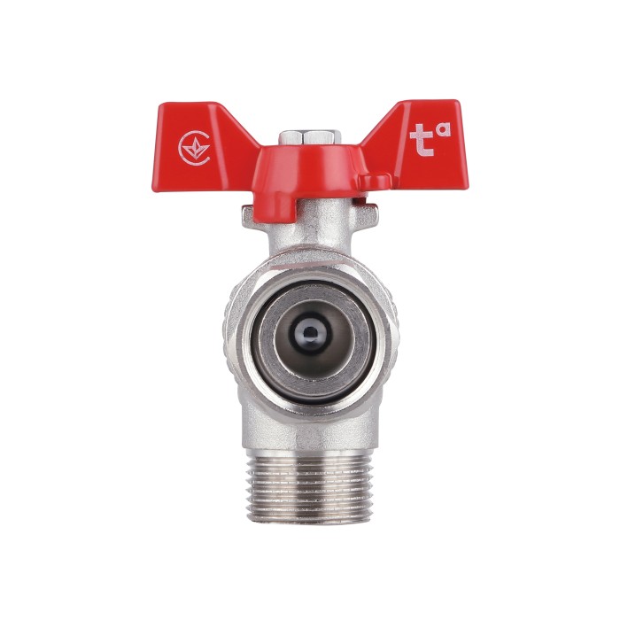 Кран кульовий з накидною гайкою Thermo Alliance Forte 3/4" ВЗ для води кутовий SF224W20 Кран кульовий з накидною гайкою Thermo Alliance Forte 3/4" ВЗ для води кутовий SF224W20