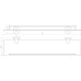Полиця Globus Lux BS8427 чорна матова, матове скло SUS304