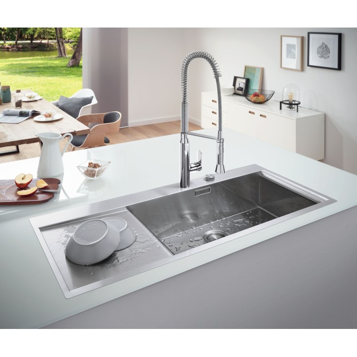 Мийка кухонна Grohe EX Sink K1000 (подвійне крило зліва) (31582SD0) Мийка кухонна Grohe EX Sink K1000 (подвійне крило зліва) (31582SD0)