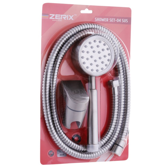 Душовий набір (шланг, лійка, кронштейн) Zerix Shower SET-04 (ZX3099) Душовий набір (шланг, лійка, кронштейн) Zerix Shower SET-04 (ZX3099)
