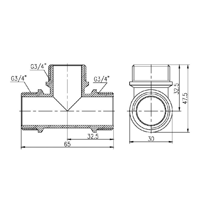 Трійник Thermo Alliance Forte 3/4" ЗЗ SF36720 Трійник Thermo Alliance Forte 3/4" ЗЗ SF36720