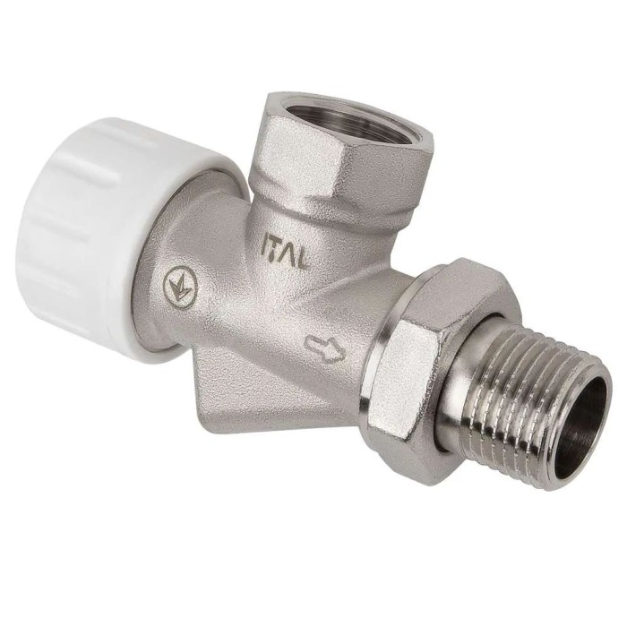 Клапан радіат. термостатичний осьовий 1/2" РВ ITAL нік. (IT10-13001) {60} Клапан радіат. термостатичний осьовий 1/2" РВ ITAL нік. (IT10-13001) {60}