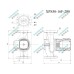 XPS50-16F-280 SHIMGE 380В  цирк. мок. ротор 1,3 кВт Hmax 17м Qmax 330л/хв DN50 280мм+фл. {1}