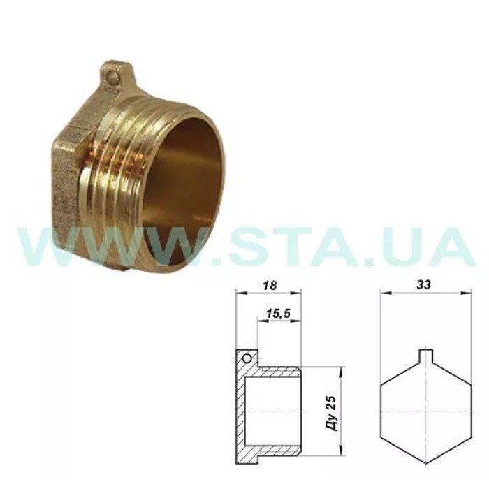 Заглушка 1" З STA {500/20} Заглушка 1" З STA {500/20}