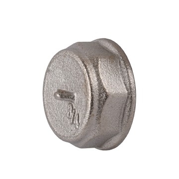 Заглушка 3/4″В нікельована під пломбу NC401P OPTIMUM