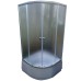 Душова кабіна з високим піддоном Mixxus PLAIN SCT01-90x90x195-FB SATIN матове скло 4мм (MI6894)