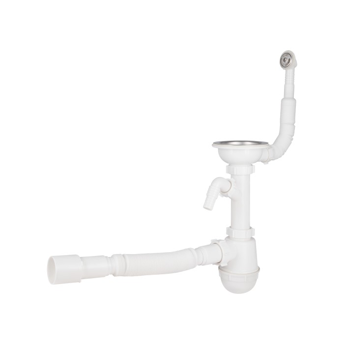 Сифон для кухонної мийки Lidz (WHI) 60 08 E001 01 ECO з круглим переливом (вихід 50 мм) Сифон для кухонної мийки Lidz (WHI) 60 08 E001 01 ECO з круглим переливом (вихід 50 мм)