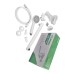 PLAMIX OSCAR-006 SET WHITE Змішувач для ванни (зі шлангом,лійкою та кроншт.) (Кол. білий) (24 шт/ящ)