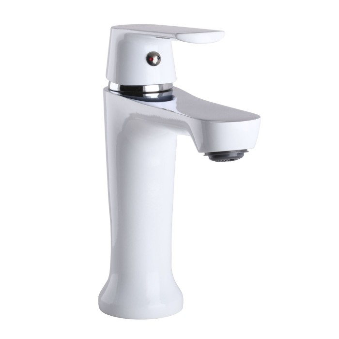 Змішувач для умивальника Globus Lux Laguna GLA-0401-7-WHITE Змішувач для умивальника Globus Lux Laguna GLA-0401-7-WHITE